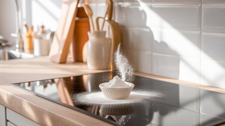Ni microfibres ni lingettes : la poudre miracle qui rend le four vitré comme neuf