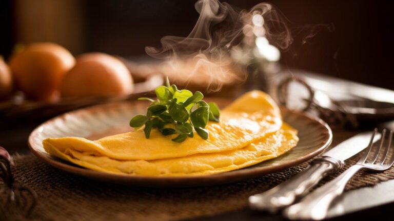 Omelette baveuse de brasserie : le coup de poignet que personne n’enseigne